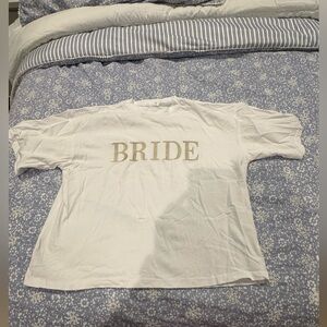 Six Stories White 'Bride' Short Sleeve Tee